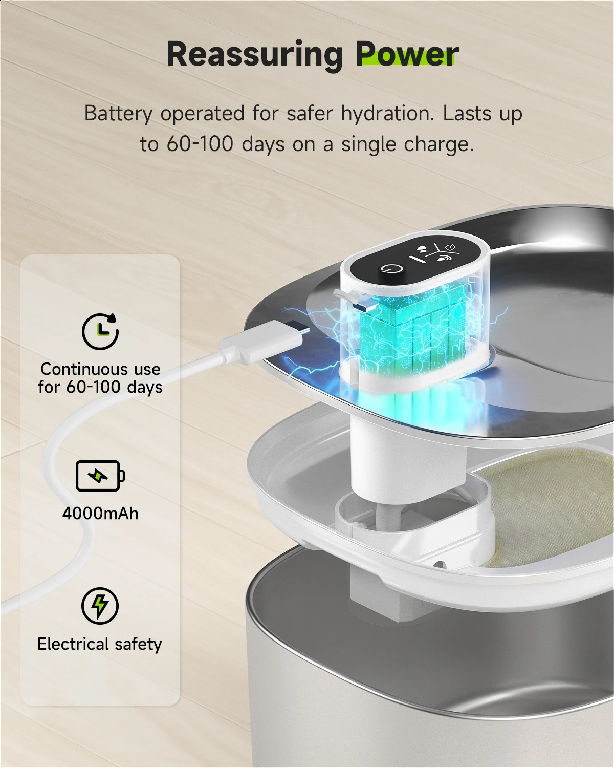 APETDOLA 4L Wireless Cat Water Fountain Auto Sensor Drinking Fountain For Cats Dog Drinker Pet Water Dispenser Accessories 250805