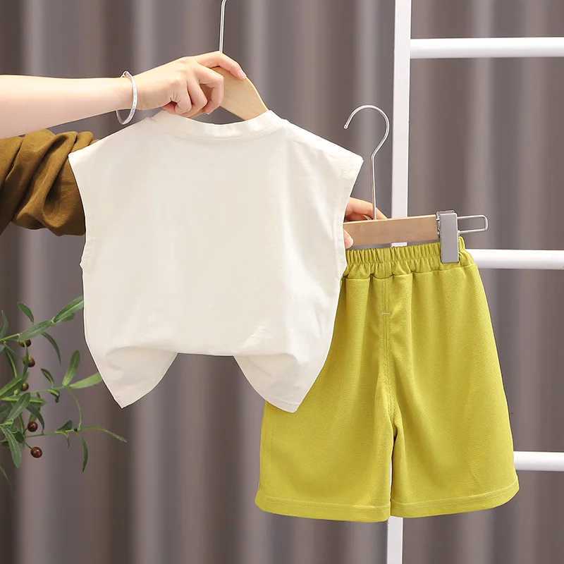 New Summer Baby Girls Clothes Suit Children Vest Shorts 2Pcs/Sets Infant Boys Clothing Toddler Casual Costume Kids Tracksuits Z250811