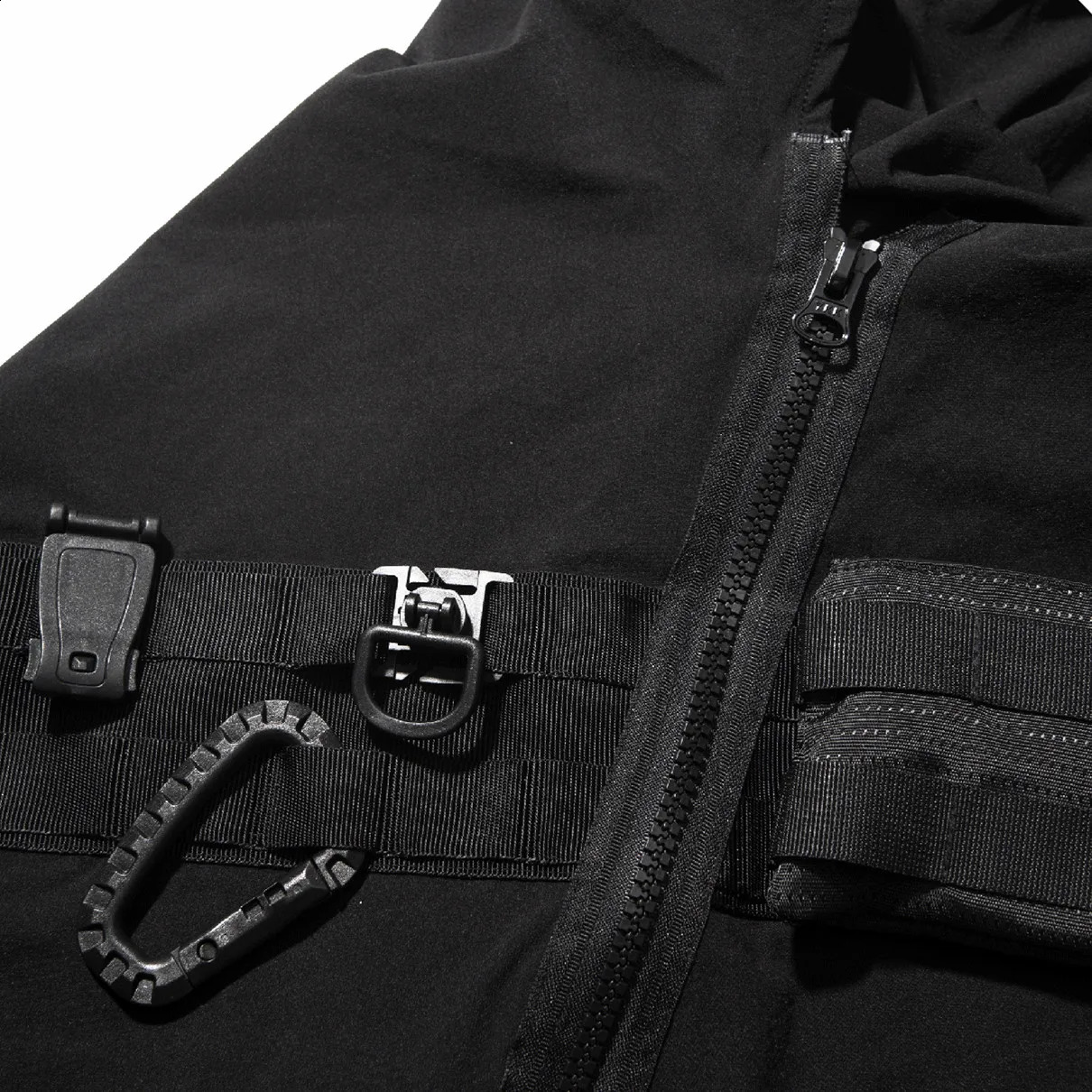 2024 Inclined Zipper Tactical Techwear Cloak Men Outdoor Multifunction Hip Hop Punk Trench Coat Windproof Cape 250804