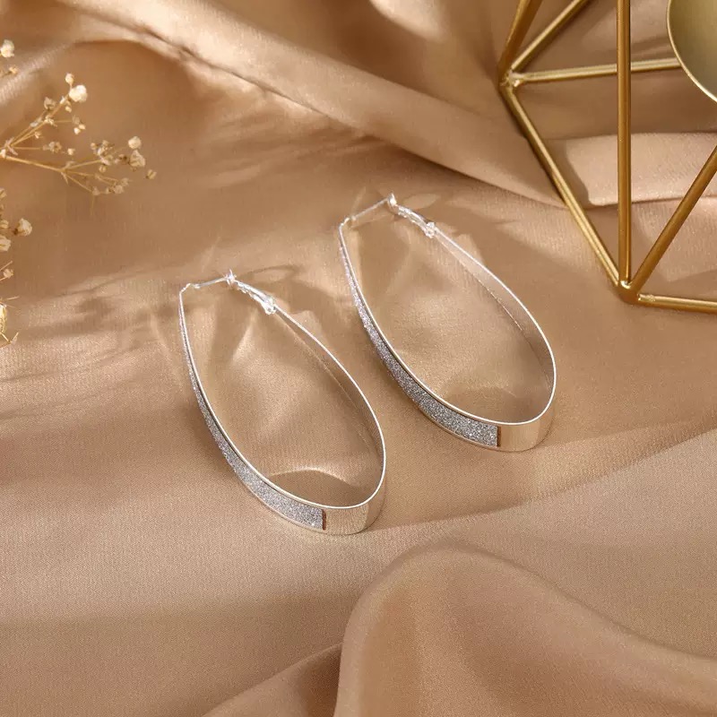 2025 Fashion New Style Oval Earrings Women's Fine Earrings