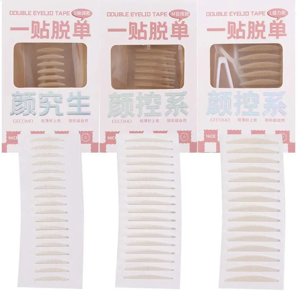 Women Eye Lift Strips Big Eye Lace Eyelid Stickers Invisible Double Eyelid Tape Self-adhesive Fiber Invisible Eye Stickers 250807