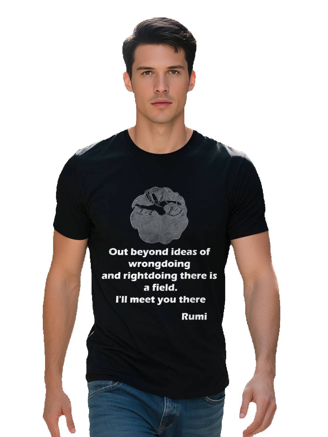 Rumi Quotes Poems Art T-shirts For Men Women And Youth 3f563 dc5bb