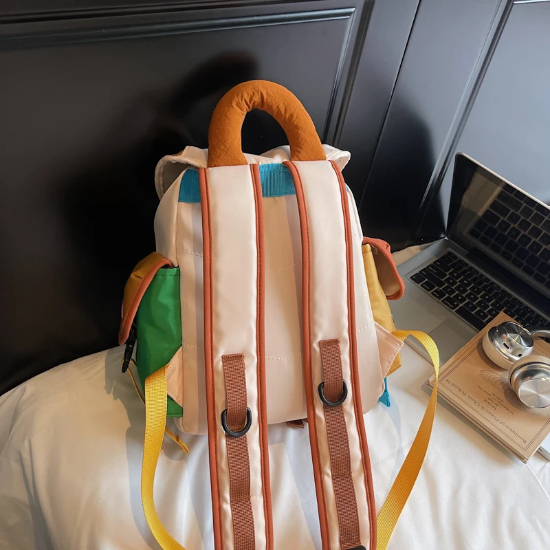 style fashionable pleated drawstring backpack It is a niche ned trendy looking for women with large 250811