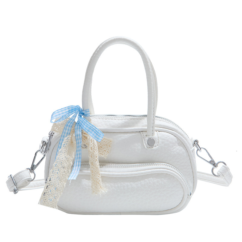 Lychee Pattern Handheld Bowling for Women 2025 New Korean Version Niche Design Versatile Commuter Shoulder Crossbody Bag ddmymoon