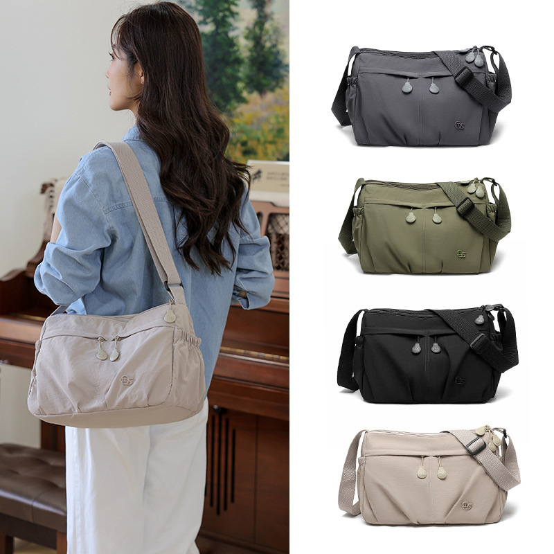Lightweight Nylon Women's 2025 New Simple Commuter Casual Multi-Compartment Large Capacity Shoulder Crossbody Bag ddmymoon