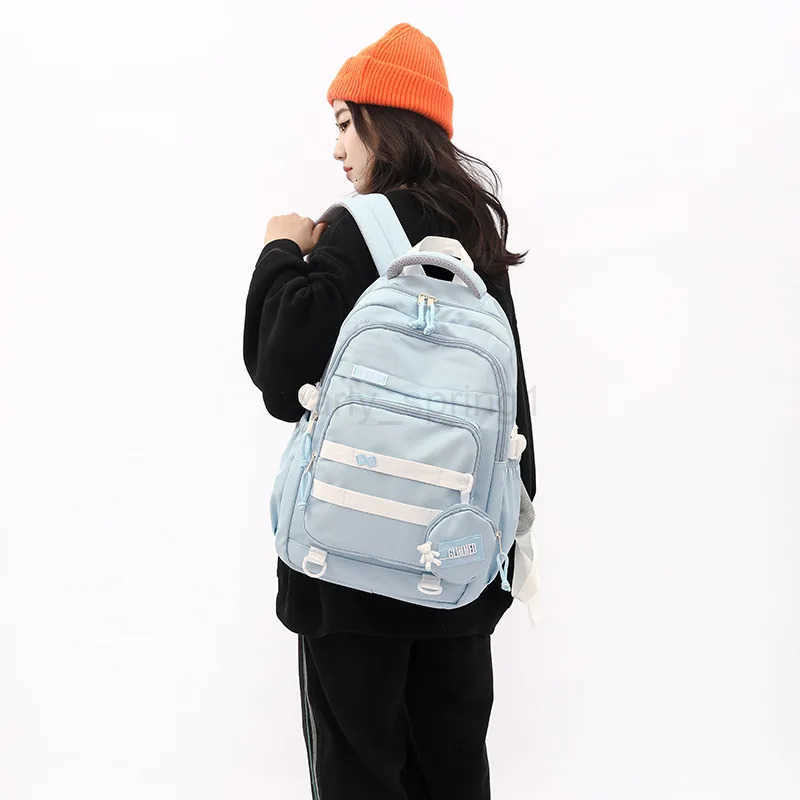 New Junior Middle School Student Girls Backpacks Boys 12 To 14 Years Lightweight Large Capacity Senior High School Bags For Teen T250811