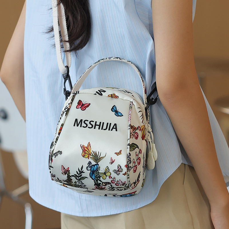 Trendy Fashion Printed Small for Women 2025 New Casual Lightweight Waterproof Nylon Fabric Single Shoulder Crossbody Bag ddmymoon