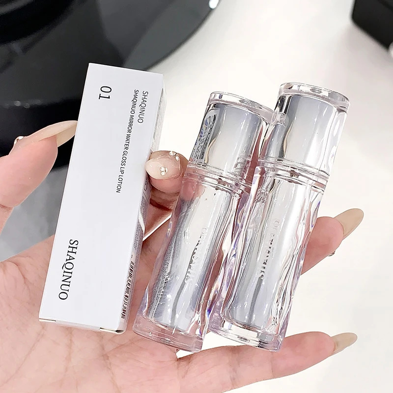 Mirror water gloss lip Dew low saturation glass lip toot lip glaze white mouth red 250809