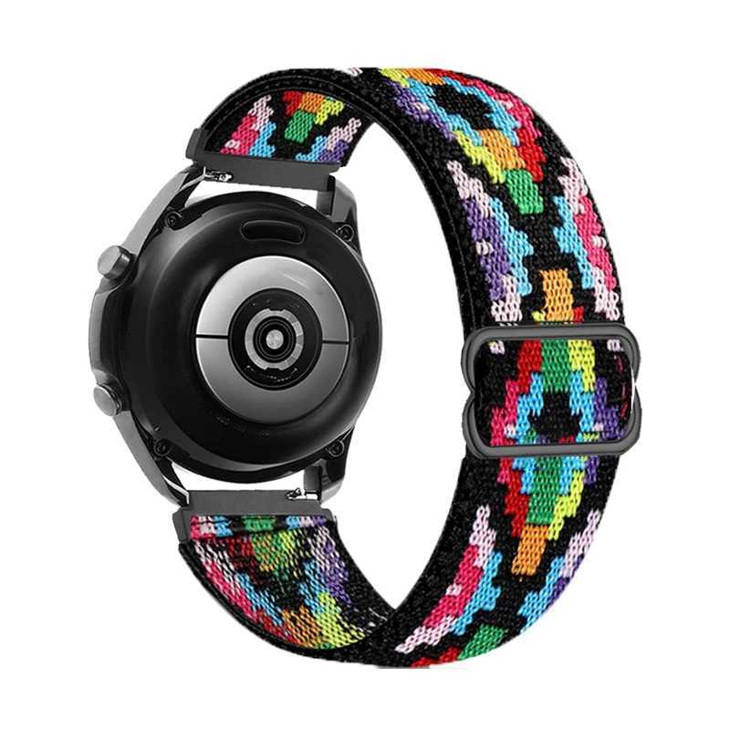 18/20/22mm Elastic Strap for Huawei GT2/GT3 42mm 46mm Nylon Replacement Wristband for Huawei GT3 Pro/GT2 Pro/Watch 4 Pro/GT Cyber W250811