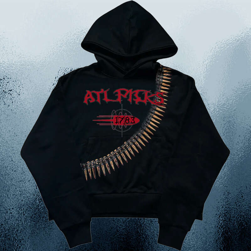 Brand Sweatshirt Letter Print Hoodie Street Fashion Unisex Bullet Creative Trendy Top