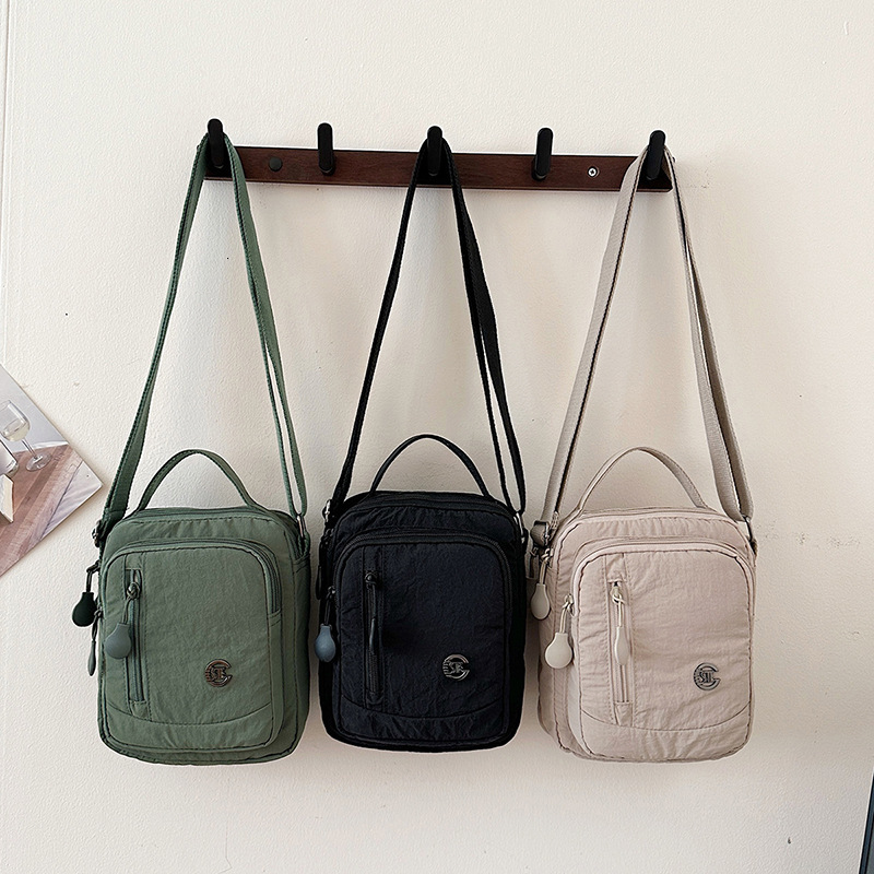 Multi-layer Lightweight Waterproof Nylon Fabric Small Square New Casual Multi-pocket Shoulder Large Capacity Crossbody Bag ddmymoon