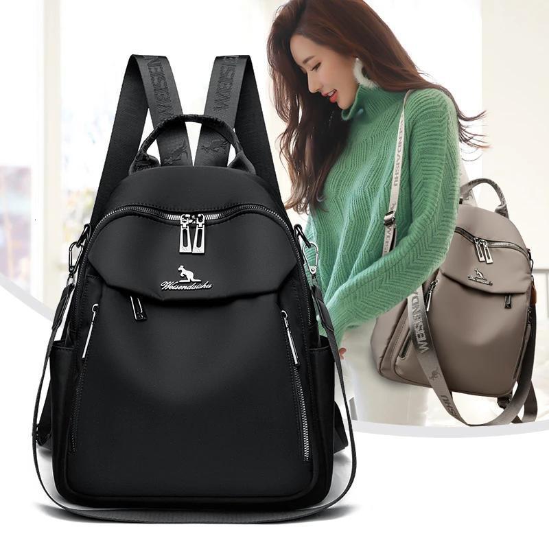 Waterproof Oxford Cloth Backpack for Women, New Simple Lightweight Commuter Large Capacity Backpack, Casual Student School Bag ddmymoon