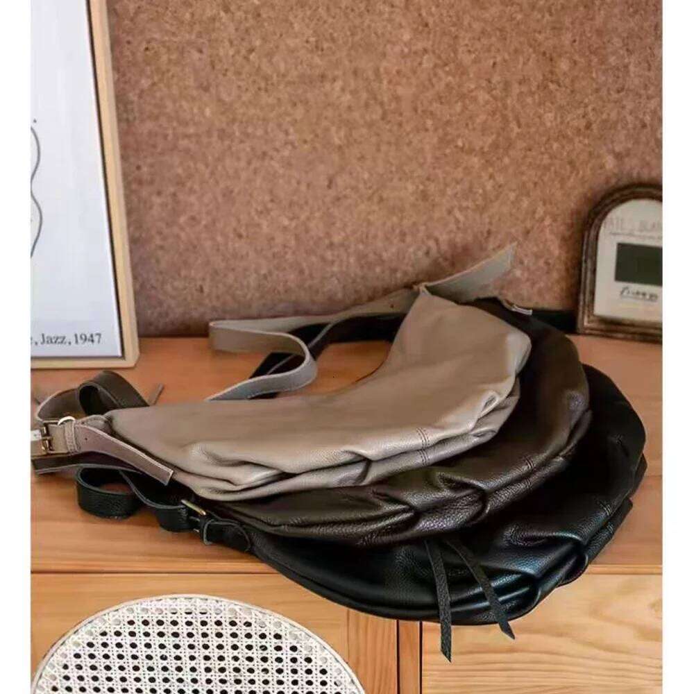 New Casual Style 100% Natural Cow Leather Women Hobo Tote Grey Color Cowskin Female Shoulder Bag Durable Soft Handabg