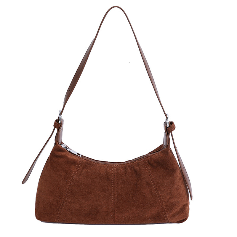 Suede for Women 2025 New Simple Fashion Underarm Single Shoulder Commuter Crossbody Bag ddmymoon