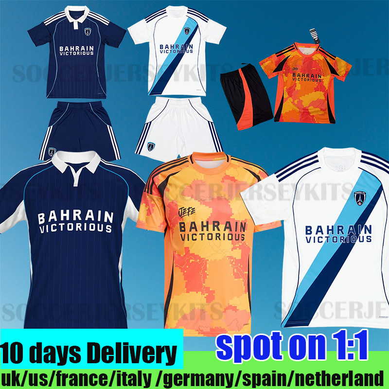 2025 2026 third Paris Football fans Jersey Kebbal CAFARO Hamel Krasso 25 26 Soccer Player Gory M.LOPEZ Doucet Camara maillot fc men kids Orange Shirts kit 2025 2026