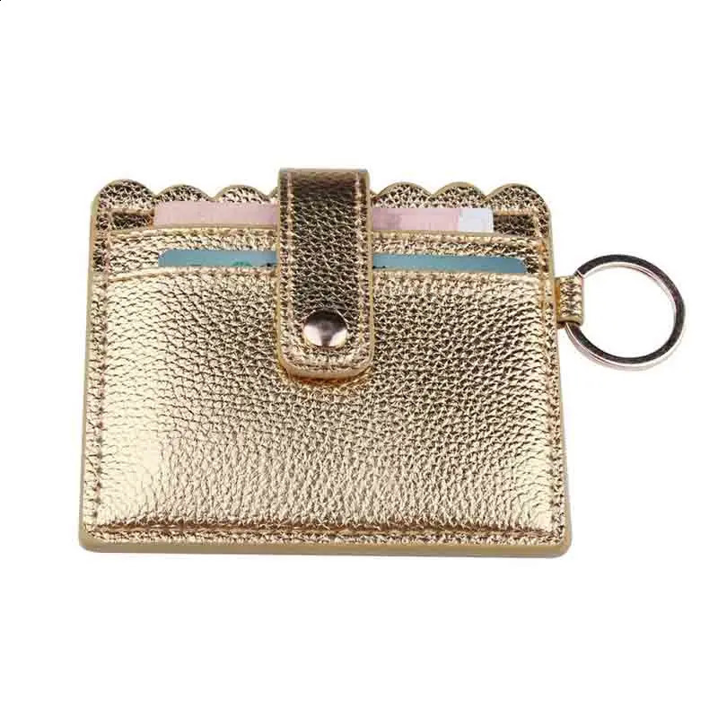 Arrival High Quanlity Simple Bright PU Leather Casual Card Holders Women PU Zipper Change Purse Mini Key Card Bag Gift 250809