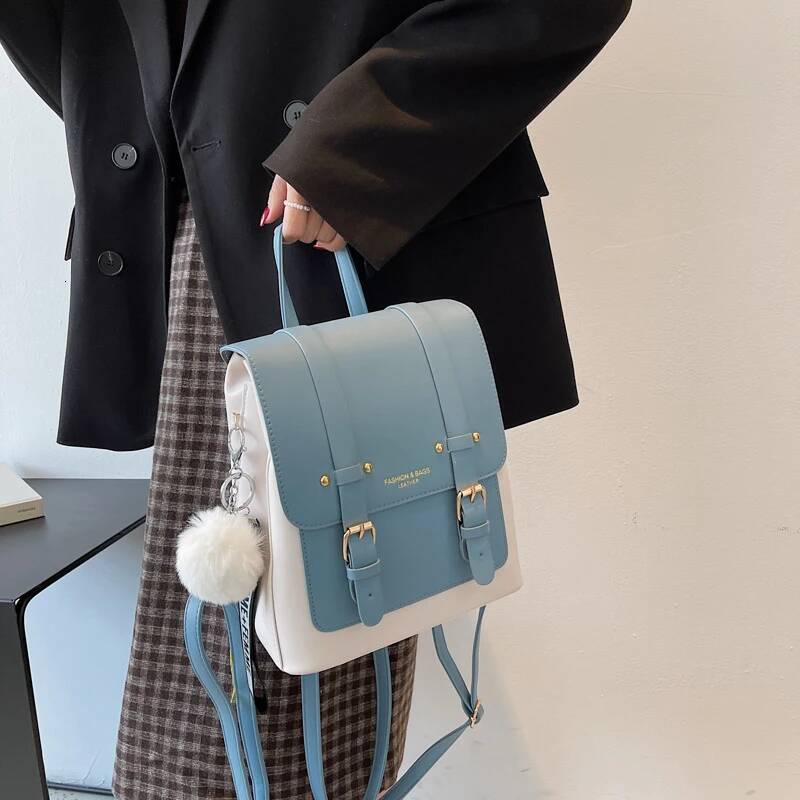 Fashion Women Backpack Female High Quality Leather Small Book School Bags for Teenage Girls Sac A Dos Travel Rucksack Mochilas high-quality
