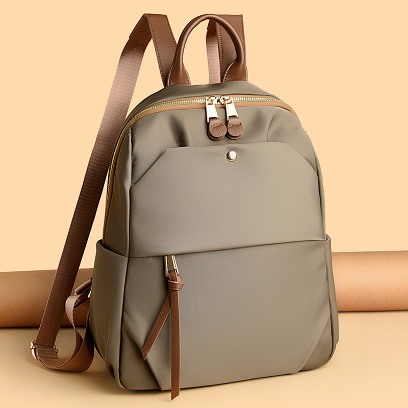Waterproof Oxford Cloth Backpack for Women, New Simple Commuter Lightweight Large Capacity Travel Backpack, Casual School Bag ddmymoon