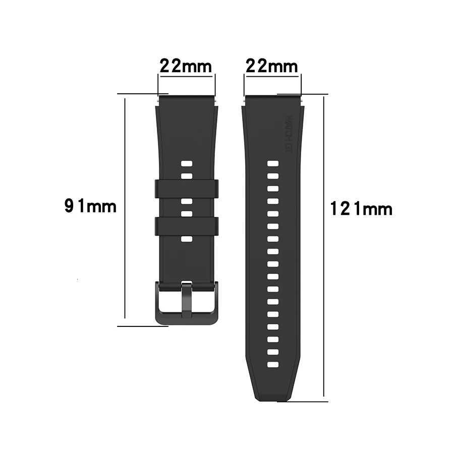 22mm Official Silicone Band For Huawei Watch GT 2 3 Pro Straps Original Watchband For Huawei GT2 GT3 GT4 Pro 46mm Wrist Bracelet W250811