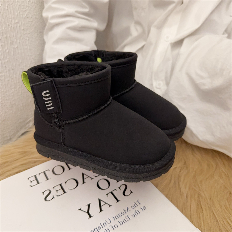 Free shipping designer Boots Winter childrens casual short boots fashionable students thick snow boots childrens shoes