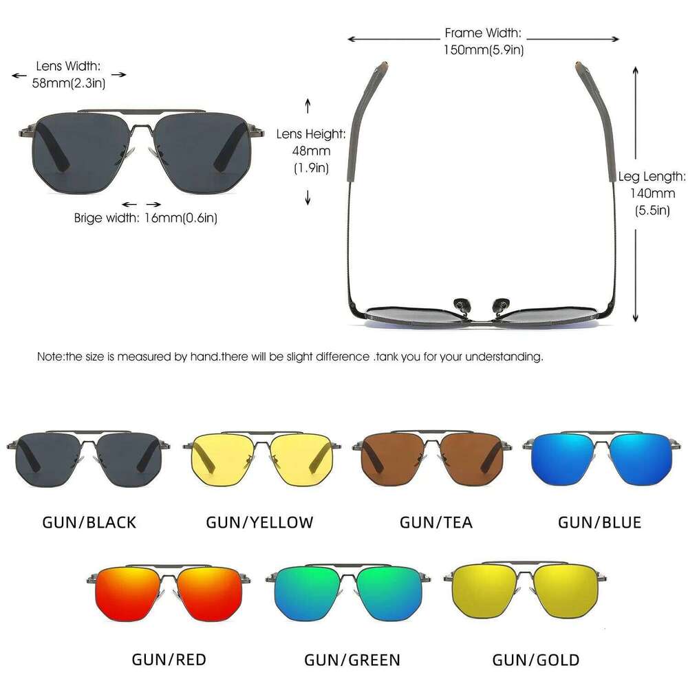 HDCRAFTER Square Polarized Sunglasses Classic Brand Sun glasses Coating Lens Driving Eyewear For Men UV400 gafas Oculos de sol