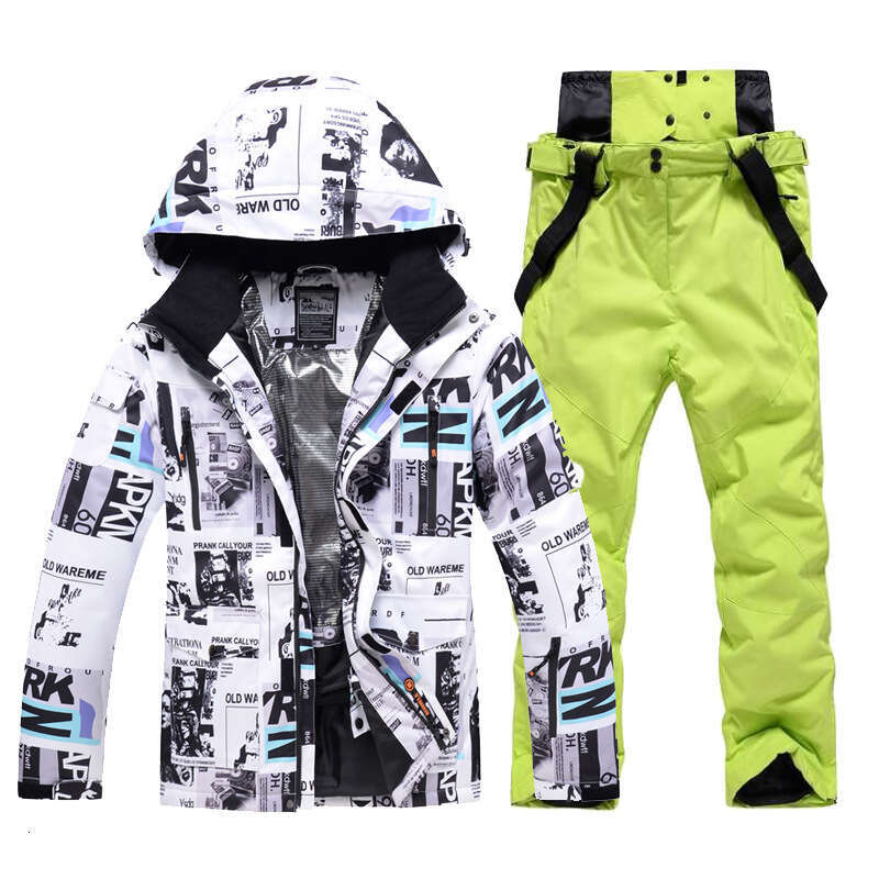 ski suits for men, windproof, waterproof, warm breathable, one piece delivery, single double board skiing clothes and pants