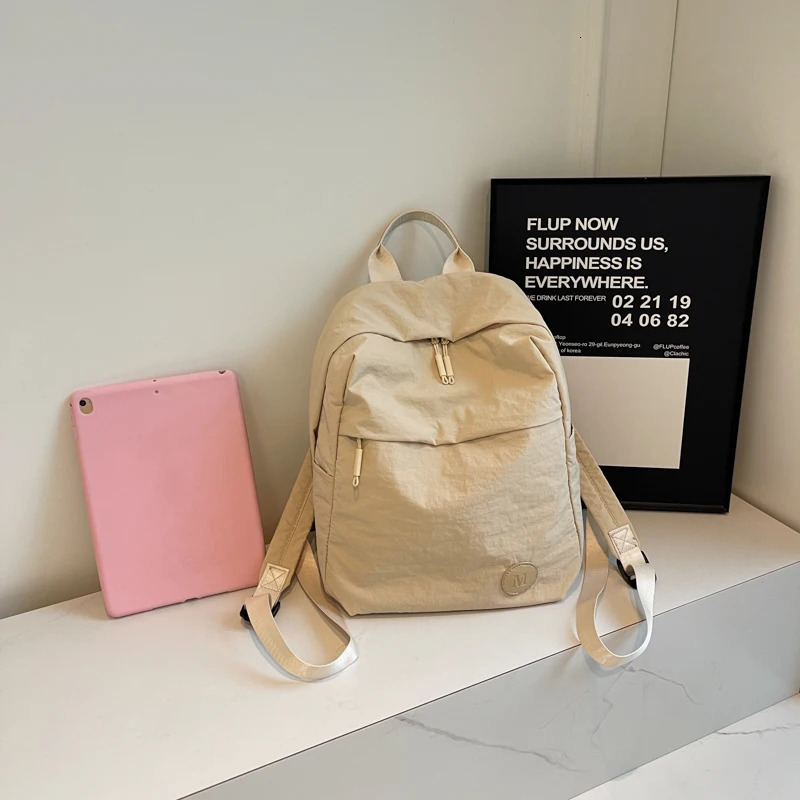 Lightweight nylon cloth backpack for women versatile travel casual mommy bag suitable girls col 250811