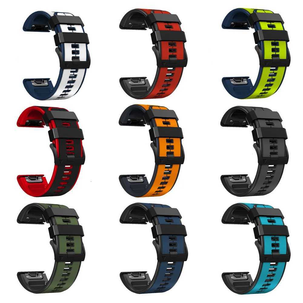 22MM 26MM Silicone WatchBand For Garmin Fenix sh 7 6 Pro 5 Plus tactix Wrist Strap Forerunner 945 Chuitk Release Bracelet W250811