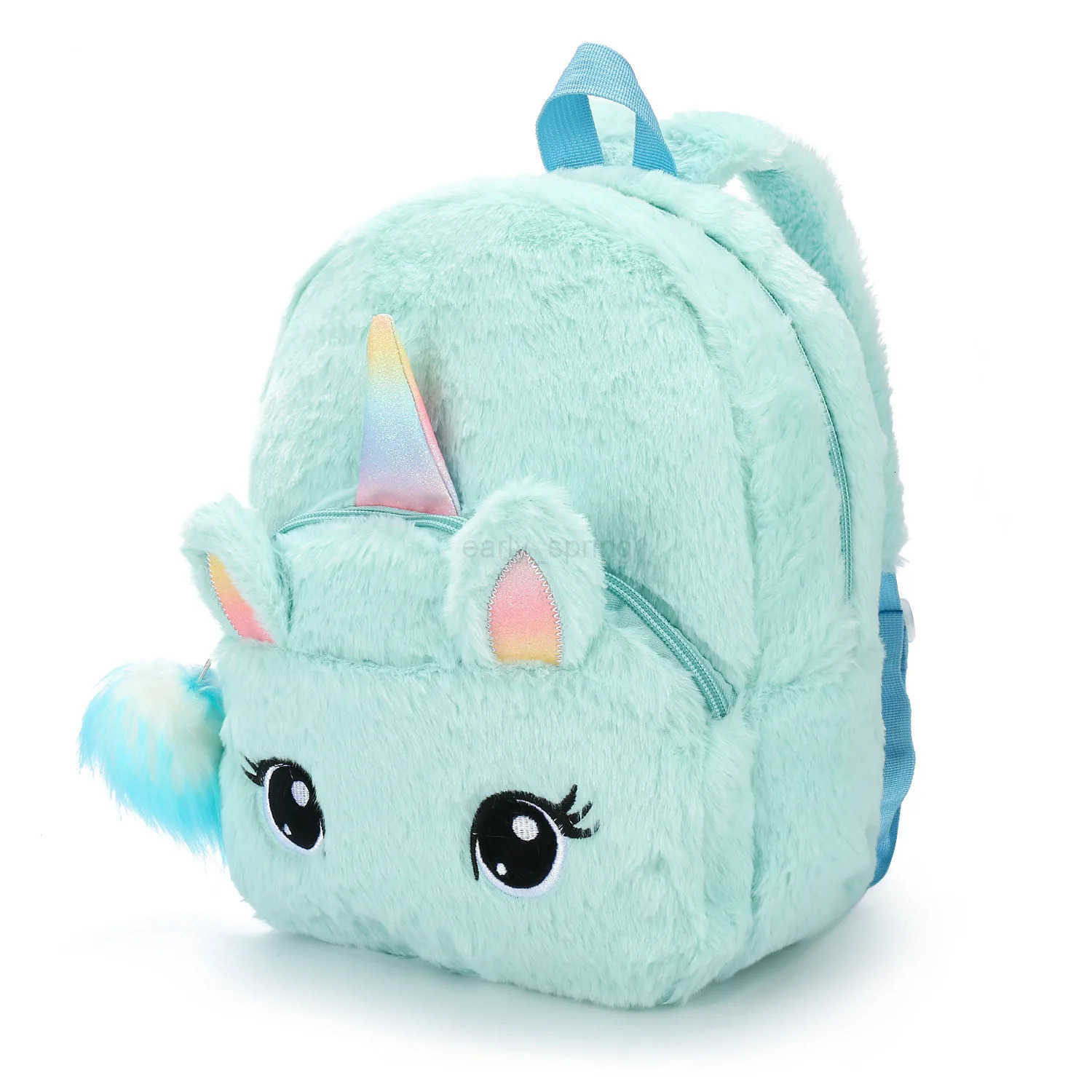 ute Tsartun Unicorn Kids Girl Backpack Fashion Plush Backpack Kindergarten Primary Student Backpack School Bookbag T250811