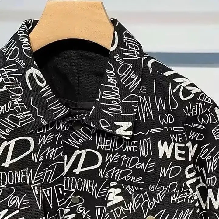 Trendy Mens Society Handsome Hong Kong Style Longsleeved Shirts Sleeve Floral 250804