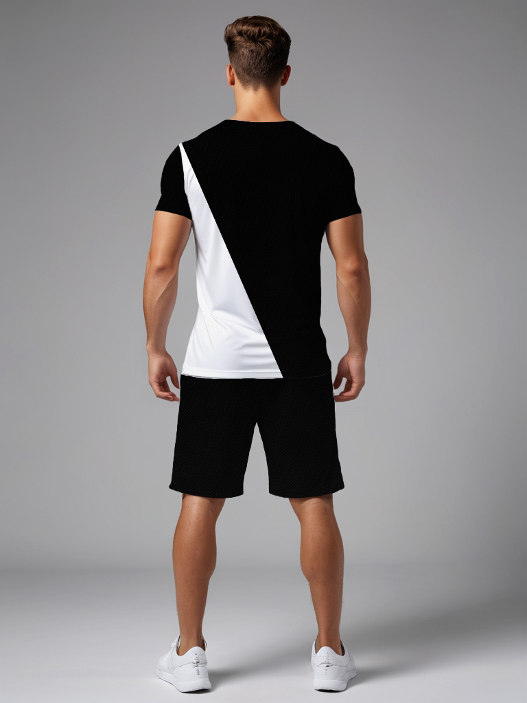 Custom Mens Alphabet Pattern Outfit Ensemble Breathable quick drying fabric - TZFP-63-TZ-LMN-00005