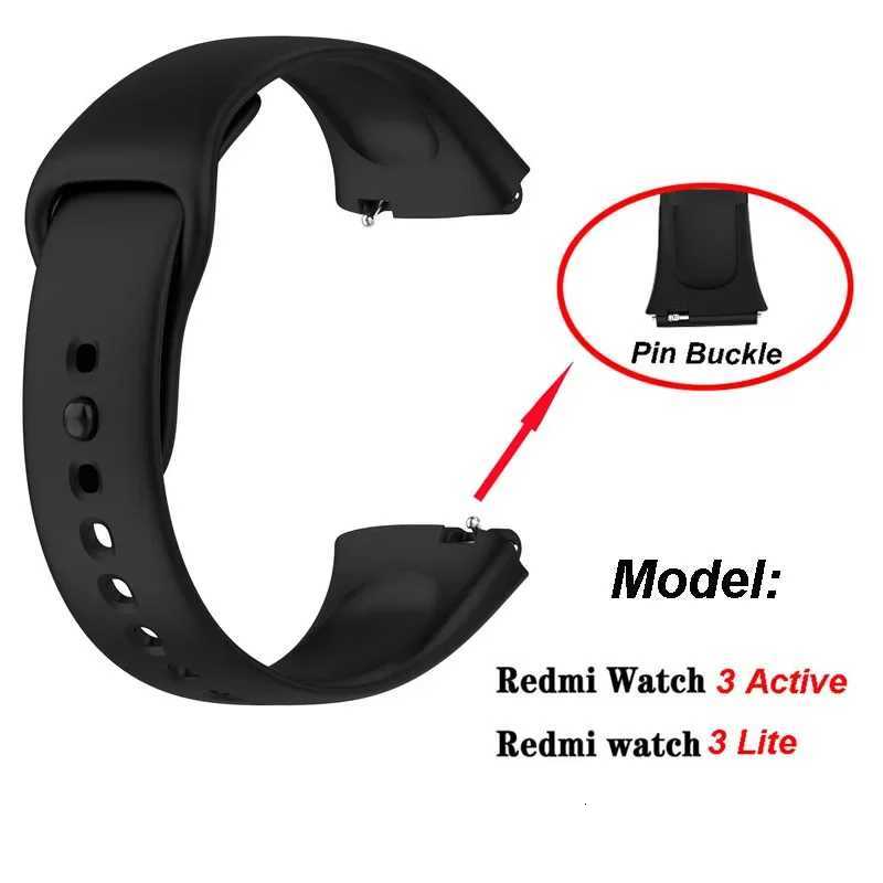 Sport Strap For Xiaomi Redmi Watch 3 Soft Silicone Replacement Watchband For Redmi Watch 3 Active/Lite/Youth Wristband W250811