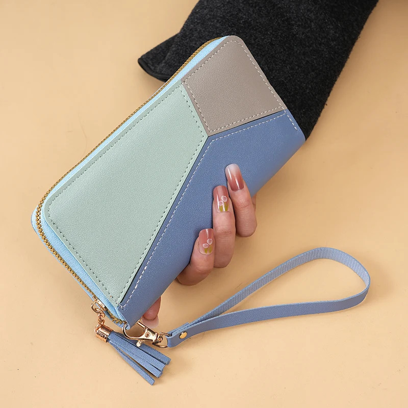 Korean version clutch wallet womens long zipper multifunctional Joker largecapacity mobile 250811