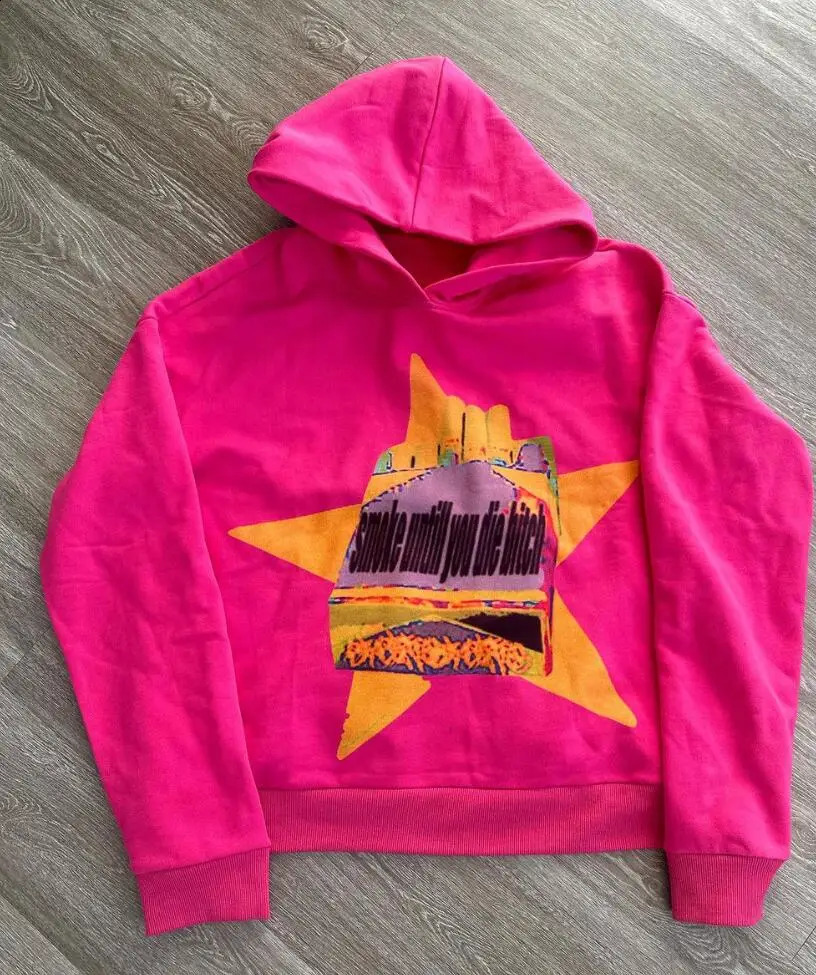 American retro hoodie personalized printed letter pattern pullover sweatshirt Y2K trendy hoodie sweatshirt high street ins 250804