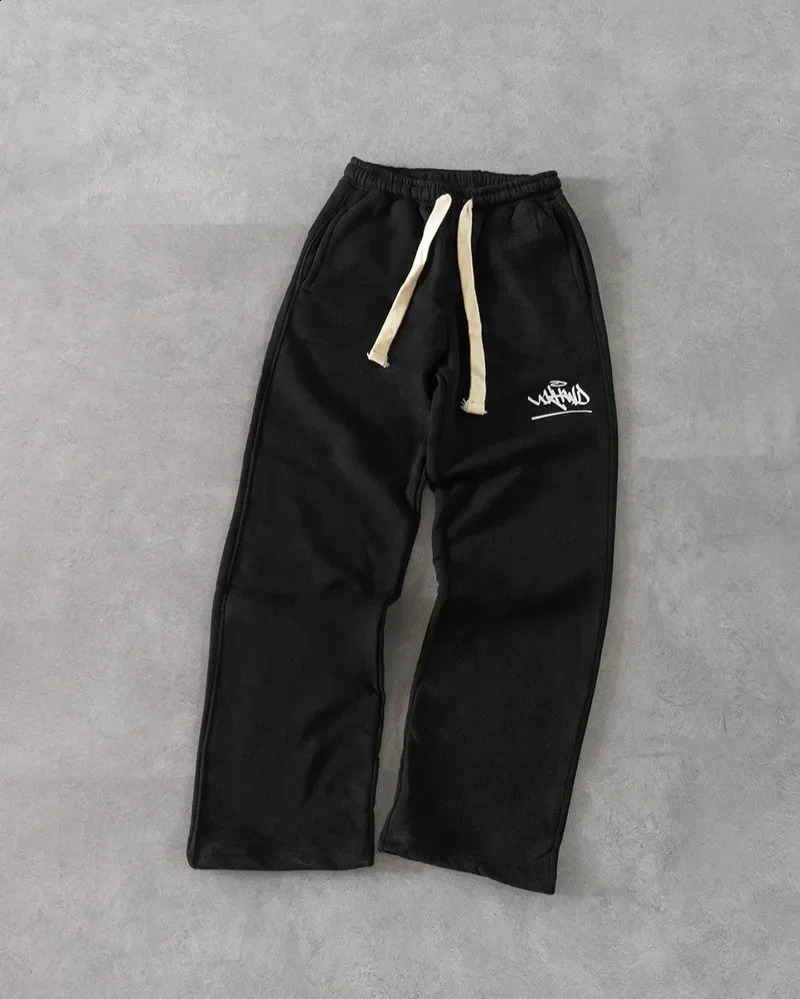 American Street Vintage Alphabet Print Pants for Men y2k Goth Harajuku Fashion Couple Casual Loose jogger tracksuit pants 250811