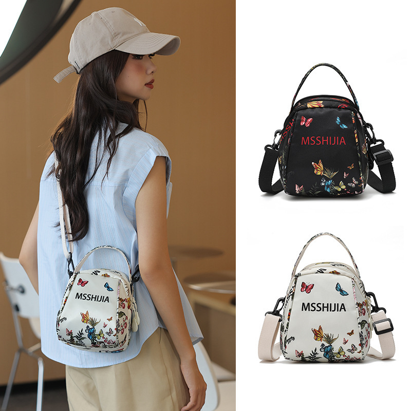 Trendy Fashion Printed Small for Women 2025 New Casual Lightweight Waterproof Nylon Fabric Single Shoulder Crossbody Bag ddmymoon
