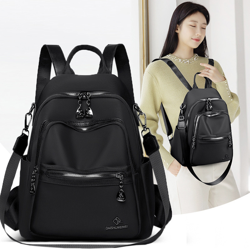 Oxford Cloth Backpack for Women, New Casual Large Capacity Multi-use Backpack, Trendy Commuting Lightweight Travel School Bag ddmymoon