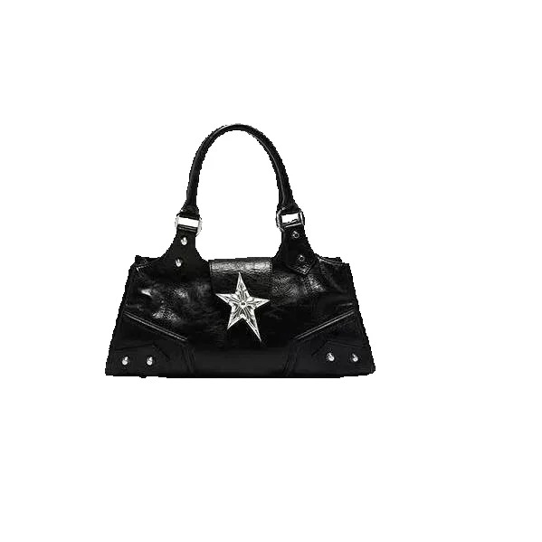 2025 Autumn New Gothic Retro Fairy Women's Shoulder Bag Punk Style Wallet Women's Crossbody Bag Bucket Bag Handbag Autumn New Designer Bag