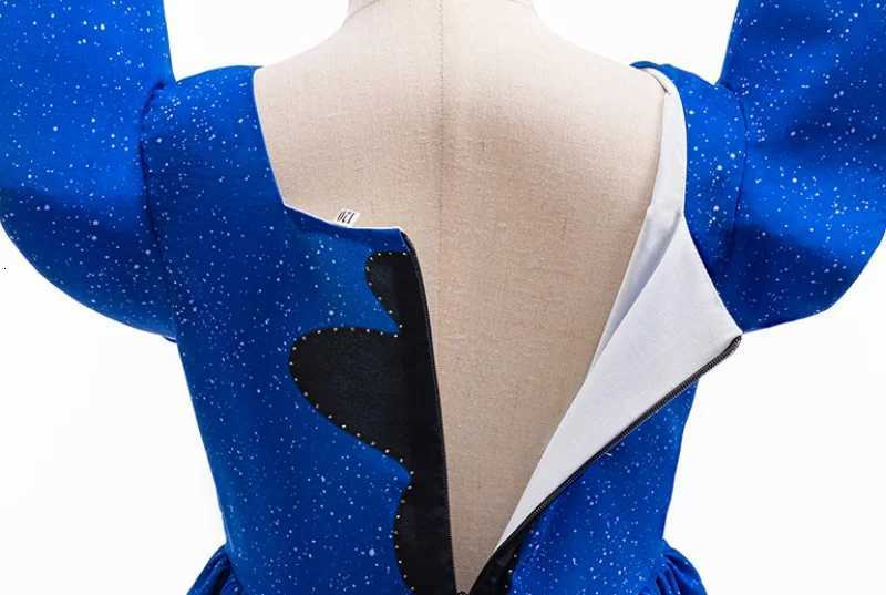 Girls Dress Cartoon Stitch Movie Same Dress Role Playing Costume Stage Performance Halloween Carnival Childrens Dress Up W250811