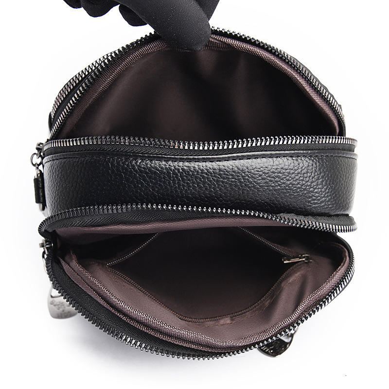 Hot Selling Soft Leather Three-Layer Crossbody Women 2025 New Fashion Simple Shoulder Small Square Bag for Middle-Aged Moms ddmymoon