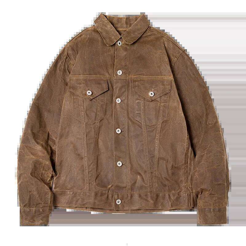Designer Clothing 2025 Maden Retro Heavyweight Canvas Oil Waxed Cotton Waterproof Hunting Coat Male Spring Khaki Casual Work Safari Style Jacket