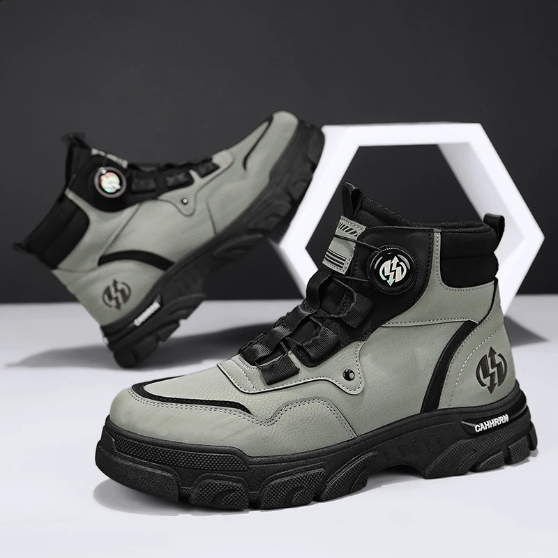 CYYTL Boots Winter Mens Shoes Casual Cowboy Combat Tactical Motorcycle Chelsea Ankle Work Leather Outdoor er Hiking 250805