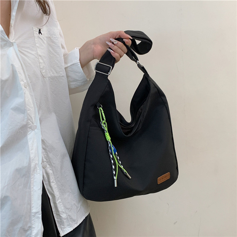Large Capacity Student Tote New Fashion Simple Shoulder Handheld Casual Class Bag