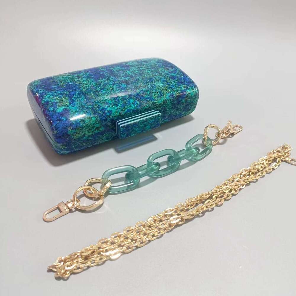 2022 Summer Evening Zebra Pattern Trendy Acrylic Single Shoulder Chain Bag for Women