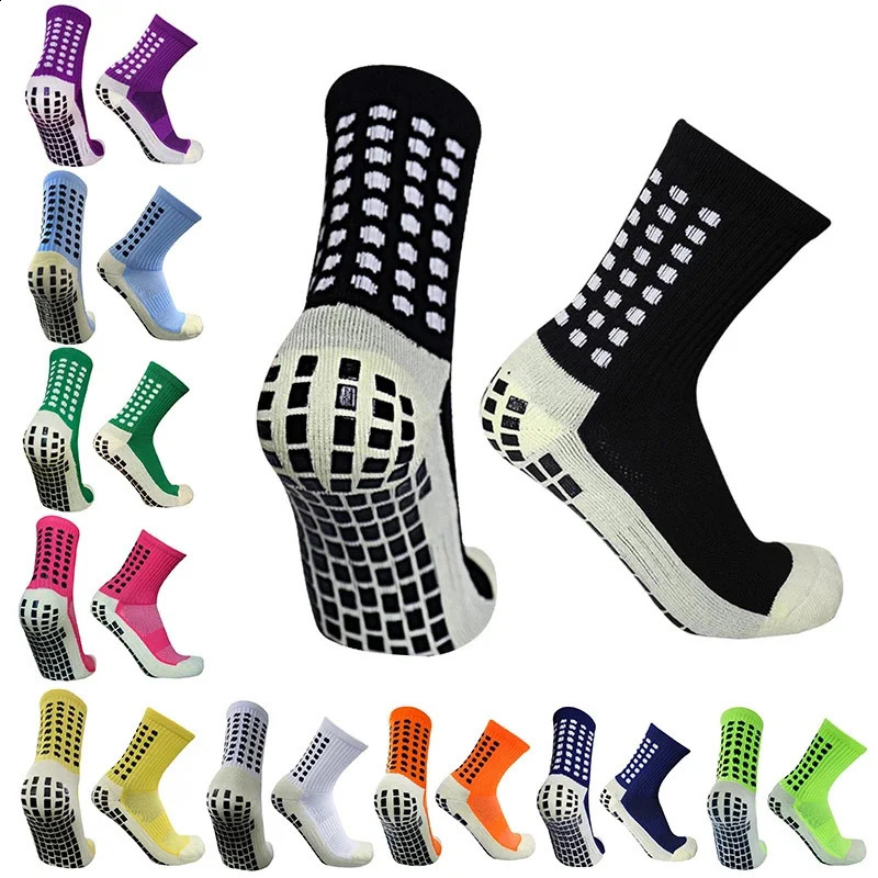 Antislip Football Socks Nonslip Soccer Basketball Tennis Outdoor Sport Grip Cycling Riding Men 250805