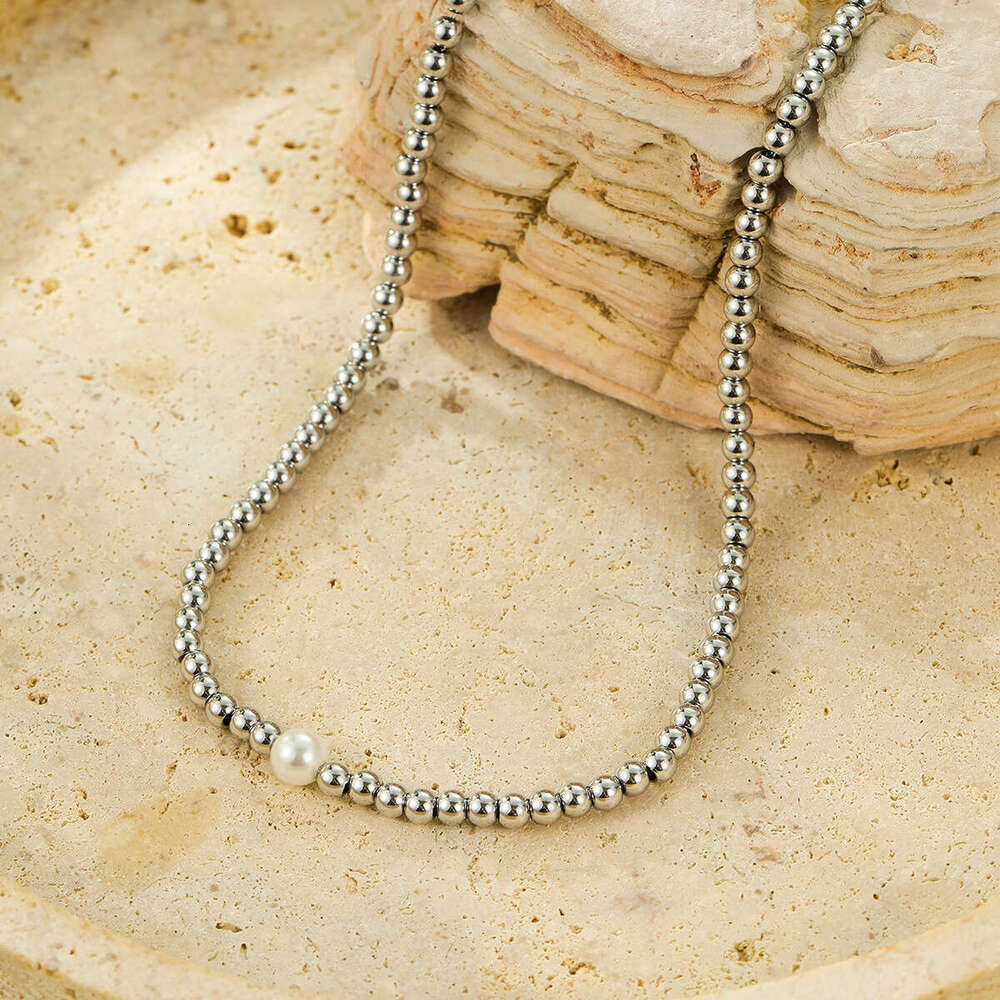 Fashionable Outfit Light Niche Pearl Jewelry Gold Necklace Accessories