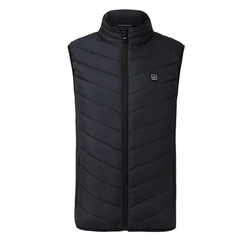 Men USB Infrared Heating Areas Vest Jacket Men Winter Electric Heated Vest Waistcoat For Sports Hiking Oversized M-5XL 250809