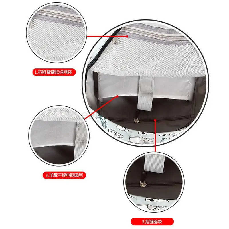 Cute Cat Boys Girls Book Bag School Backpack Travel Mochila Rucksack Student Anime Backpacks T250811