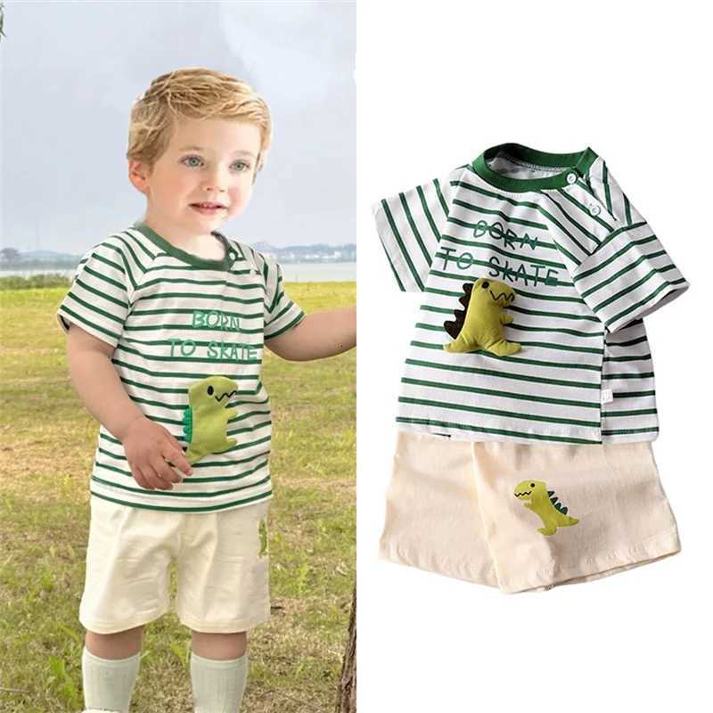 Kids Clothes Set Baby Boy/Girl T-Shirt + Shorts Summer Clothing Cotton Casual Boys Tracksuit Children Baby Clothes Set Z250811