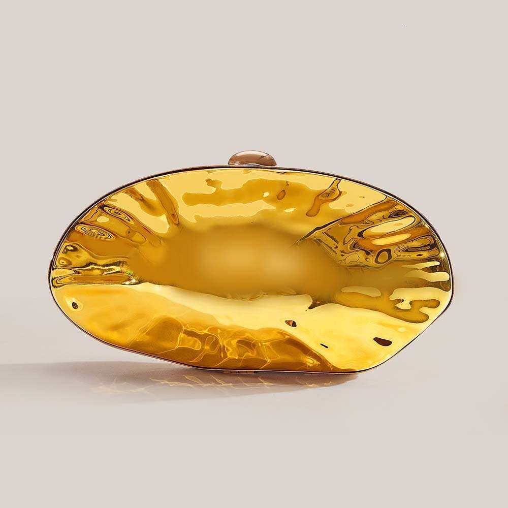 2025 Women's New Single Shoulder Crossbody Irregular Shell Electroplated Fashion Wedding Evening Clutch Bag